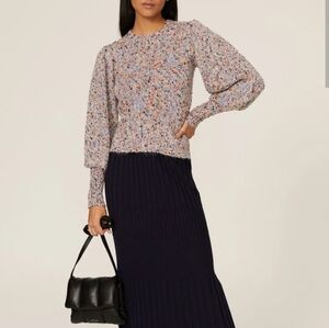 Louna Multicolor Balloon Sleeve Sweater Size Small